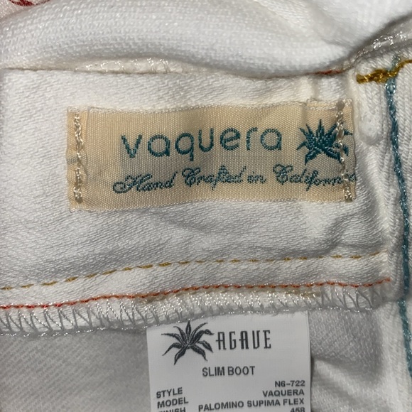 AGAVE Jeans Women’s Size 28 Size 6 Agave Slim Boot Cut Jeans Agave Nectar White - Picture 9 of 16